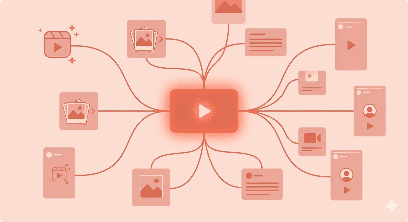 How to Turn One Video Into 30 Days of Social Media Content Using AI
