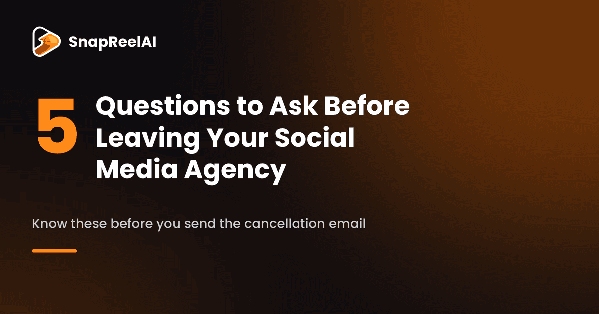 5 Questions to Ask Before Leaving Your Social Media Agency